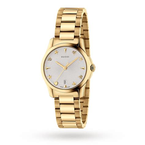 gucci ladies watch gold face|Gucci timeless watch ladies.